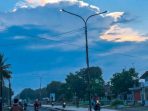 Awan Pelangi Indah Muncul di Langit Indramayu