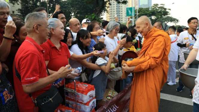 Cara PPPK Kemayoran Sambut Ribuan Umat Buddha Jelang Waisak