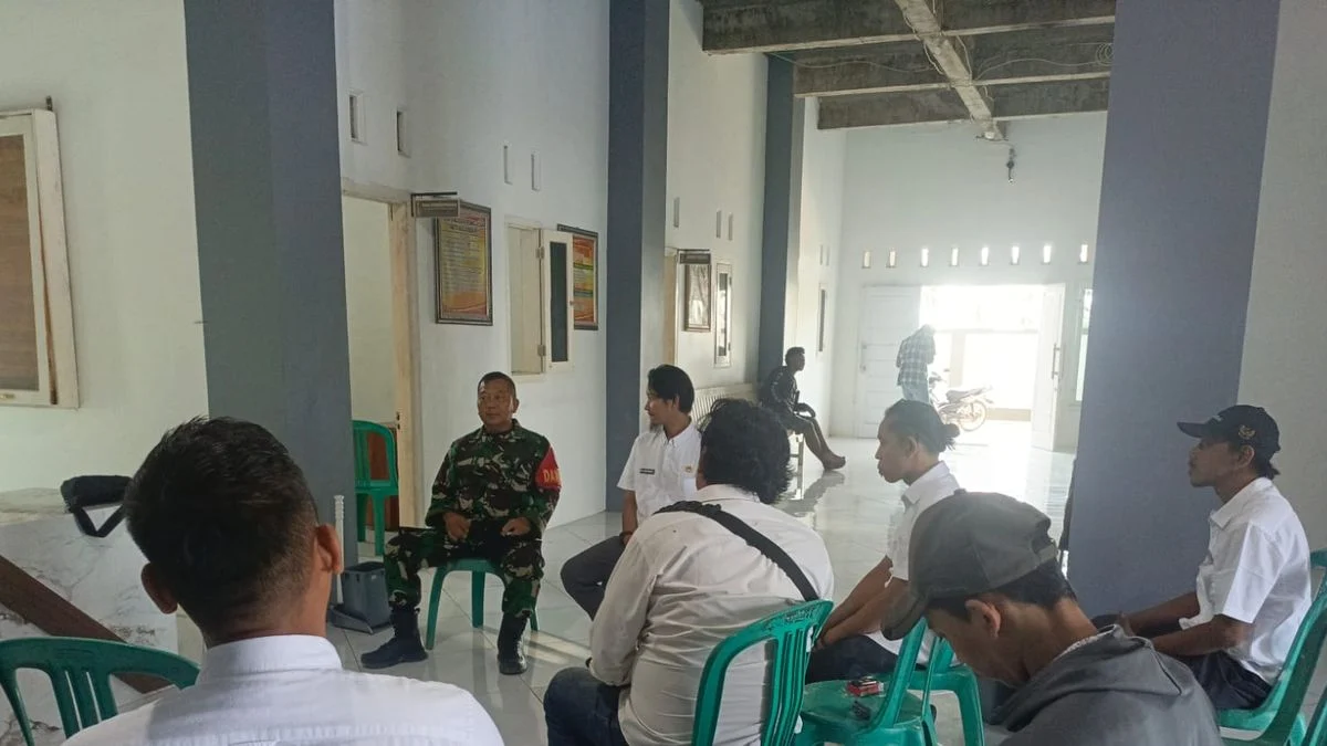 Danramil Lelea Kunjungi Tunggulpayung, Bahas Keamanan dan Antisipasi Banjir