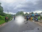 Fortuner WNA Tiongkok Melanggar Jalur dan Menabrak Prajurit TNI AL Hingga Meninggal