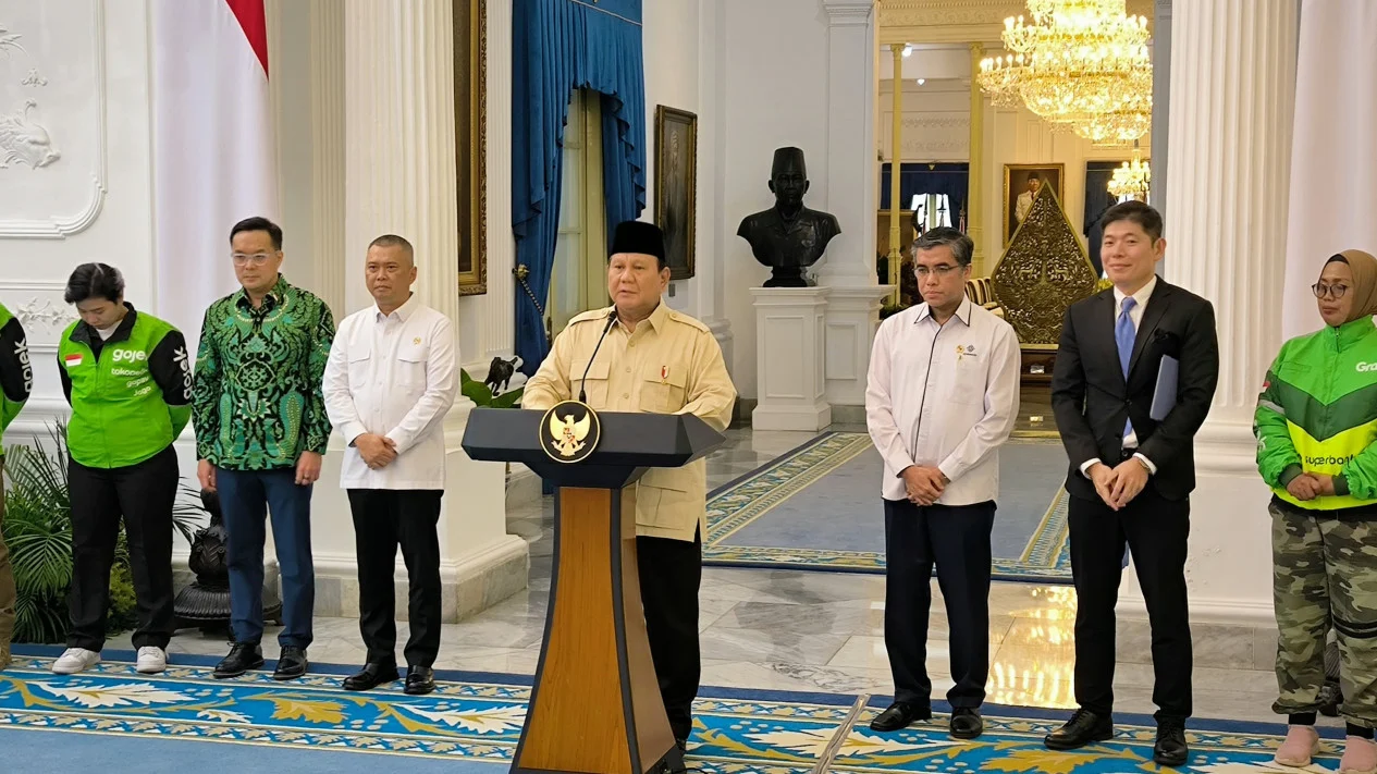 Potongan Aplikasi Ojol di Bawah 10%, Prabowo: Jika Tidak, Jangan Berbisnis di Indonesia