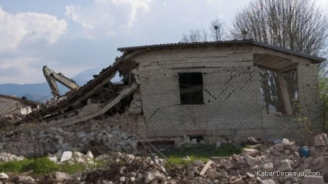 Kantor Bupati Sigi Rusak Akibat Gempa M 6,7 di Sulawesi Tengah