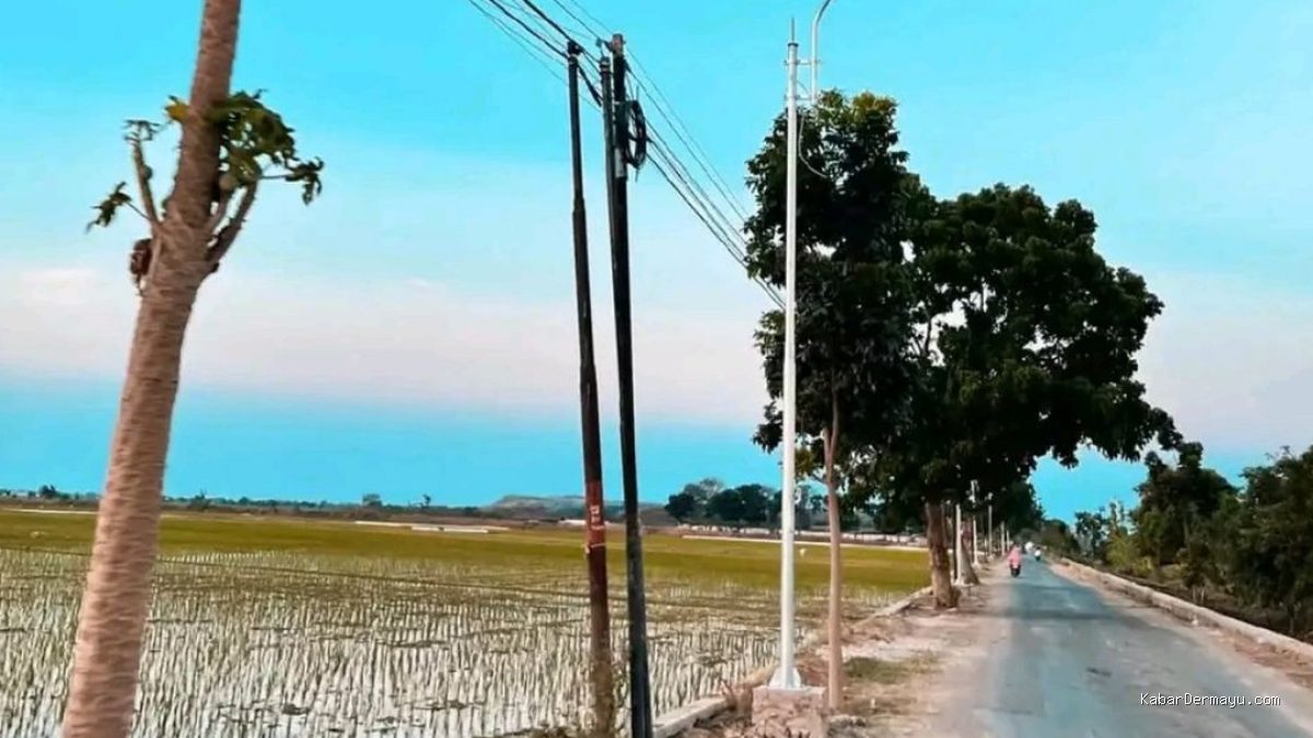 PJU Baru Terpasang, Kawasan Toang Pecuk Kini Terang dan Aman