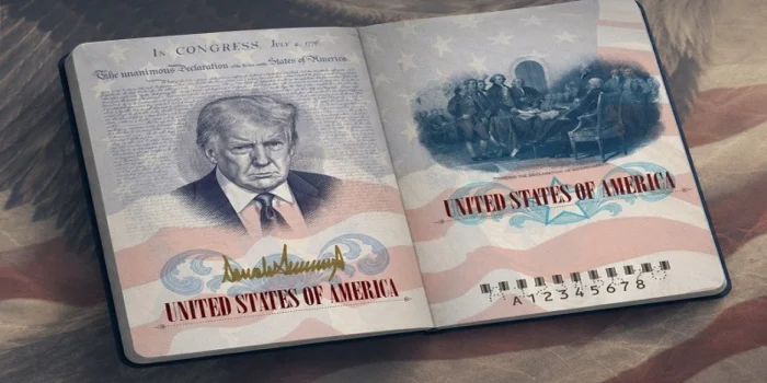 Paspor AS Baru Akan Bergambar Wajah Trump