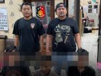 Garis polisi di lokasi kejadian pengeroyokan Jalan Jenderal Sudirman Mekarjati Haurgeulis.