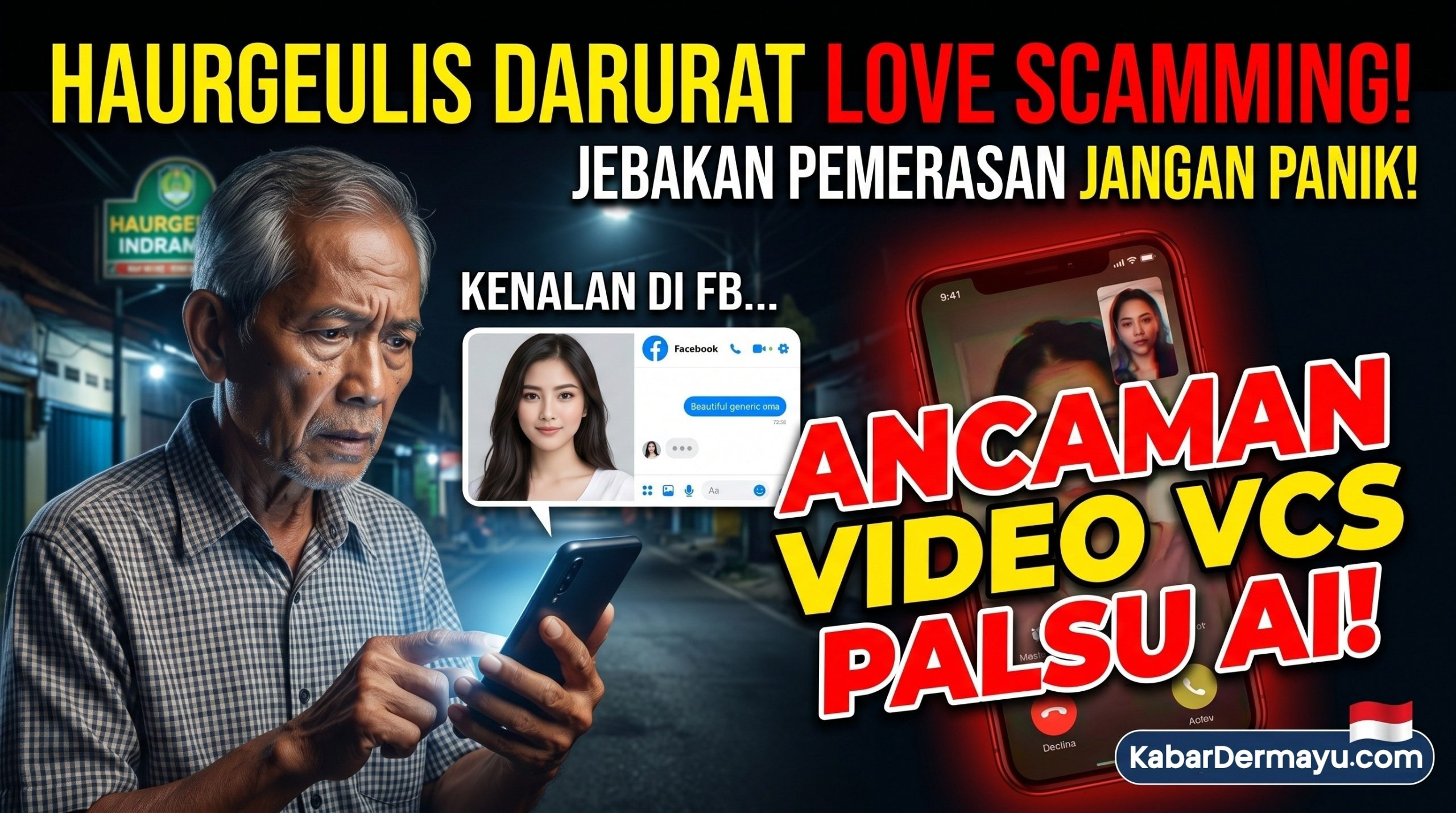Penipuan dan Ancaman Video Call di Haurgeulis (Love Scamming)