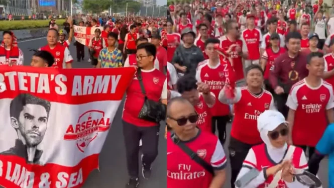 Arsenal Juara Liga Inggris: Ribuan Gooners Ramaikan CFD Sudirman