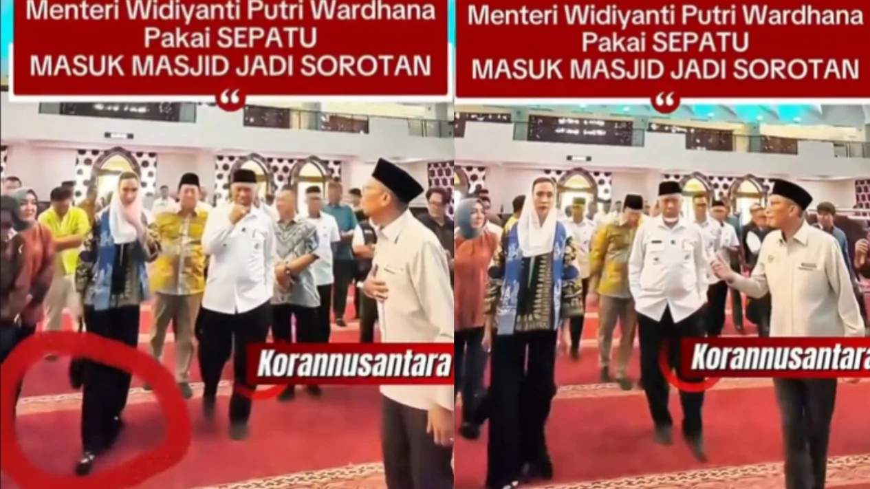 Fakta atau Hoax: Menteri Pariwisata Bersepatu di Dalam Masjid