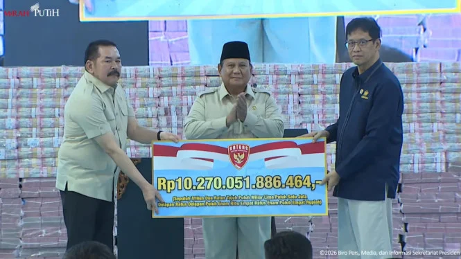 Jaksa Agung Serahkan Aset Rp10,2 T dan 2,3 Juta Hektare Lahan ke Purbaya