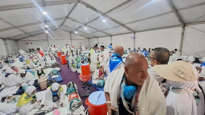Jelang Wukuf, Tenda Arafah Penuh Jemaah Haji Indonesia