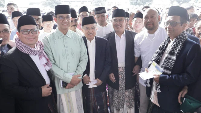 JK dan Jimly Salat Idul Adha di Al-Azhar, Din Syamsuddin Berikan Khotbah