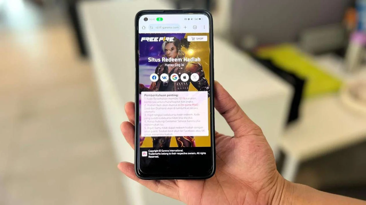 Kode Redeem FF 8 Mei 2026: Raih Diamond Gratis dan Skin Langka