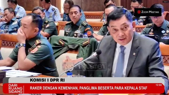 Menhan dan Panglima TNI Bahas Pasukan Perdamaian dengan Komisi I DPR