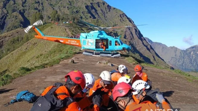 Pendaki Malaysia Selamat Setelah Evakuasi Dramatis dari Gunung Rinjani