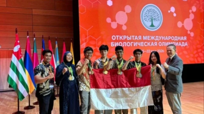 Perolehan 7 Medali, Indonesia Berjaya di Olimpiade Biologi Rusia