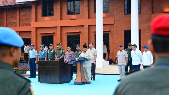 Prabowo Buka Museum dan Perpustakaan Seskoad Bandung yang Baru