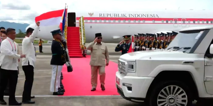 Prabowo Hadiri KTT ASEAN ke-48 dengan Mobil Maung di Filipina