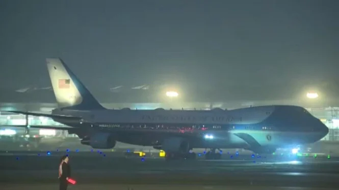 Trump Tiba di Beijing, Disambut Wapres Tiongkok