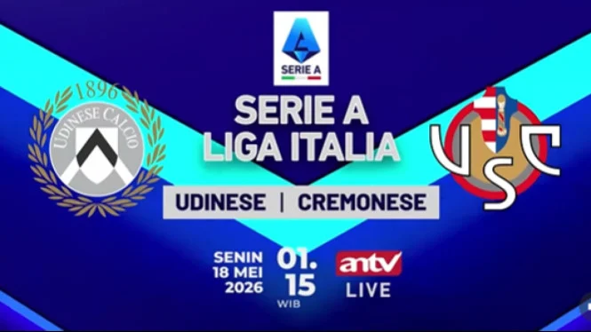 Ujian Berat Udinese vs Cremonese Langsung di ANTV untuk Jauhi Zona Degradasi
