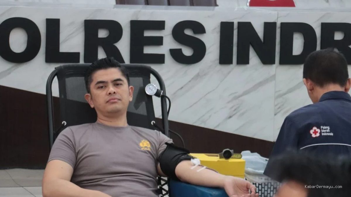 Donor Darah Polres Indramayu: Terkumpul Puluhan Labu
