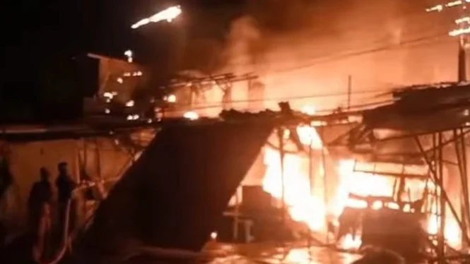 Dugaan Penyebab Awal Kebakaran Pasar Jiung Kemayoran: Korsleting Listrik
