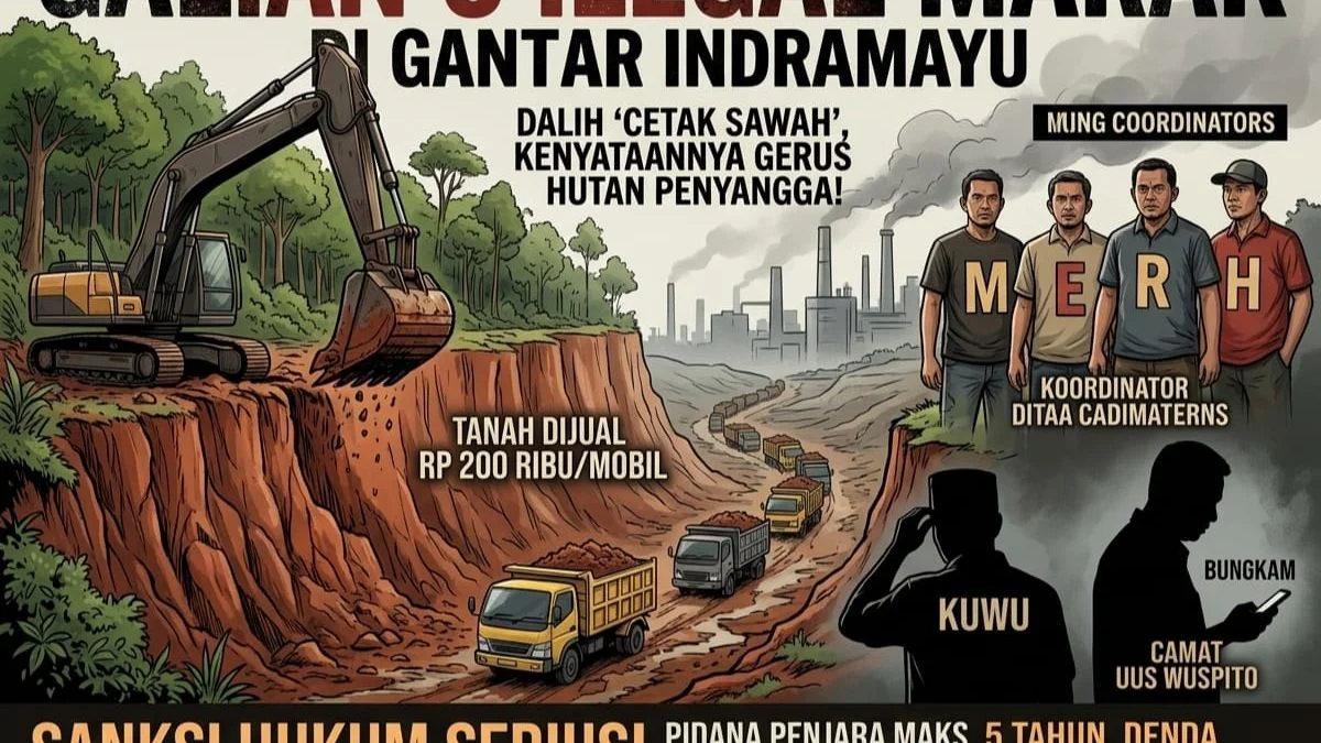 Galian C Ilegal Gantar Indramayu: Diduga Dampak Pembangunan Kawasan Industri