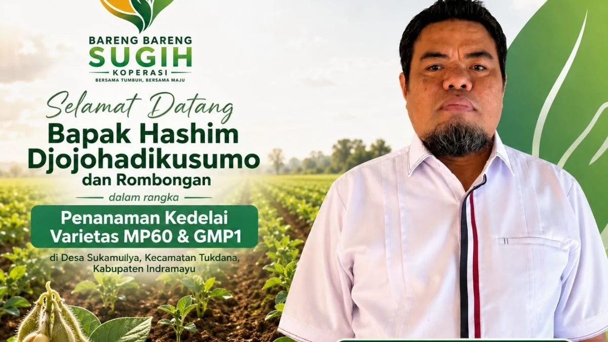 Hashim Djojohadikusumo: Suntikan Semangat Petani Kedelai Indramayu
