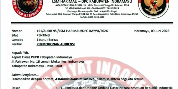 LSM Harimau Tanya Spesifikasi Proyek Cor Beton DPUPR Indramayu