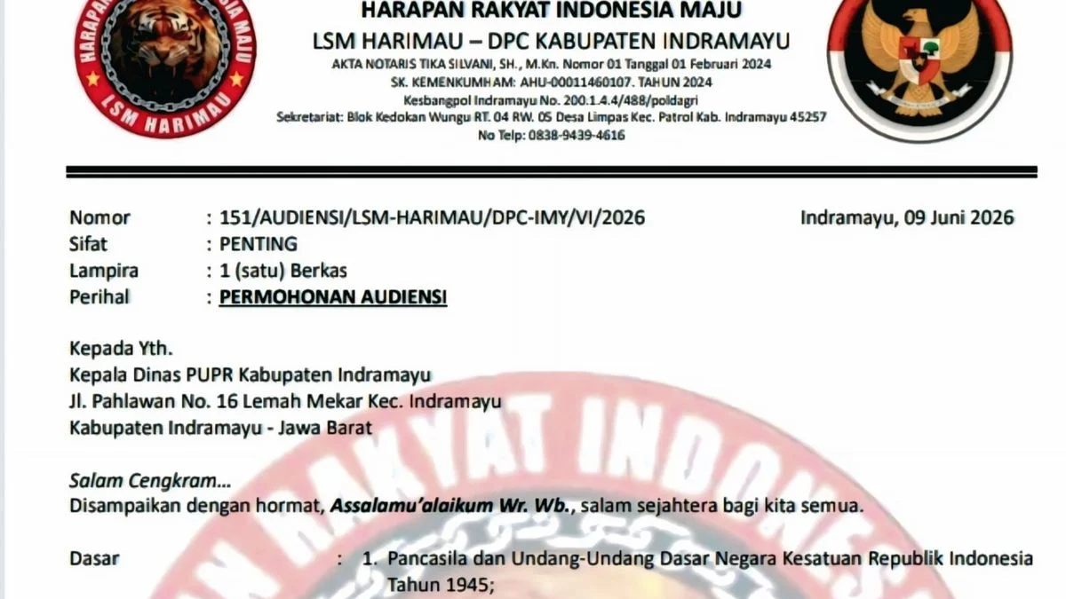 LSM Harimau Tanya Spesifikasi Proyek Cor Beton DPUPR Indramayu