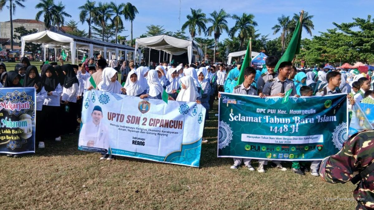 Pawai 1 Muharam 1448 H Haurgeulis: Ribuan Warga & Pelajar Ikut
