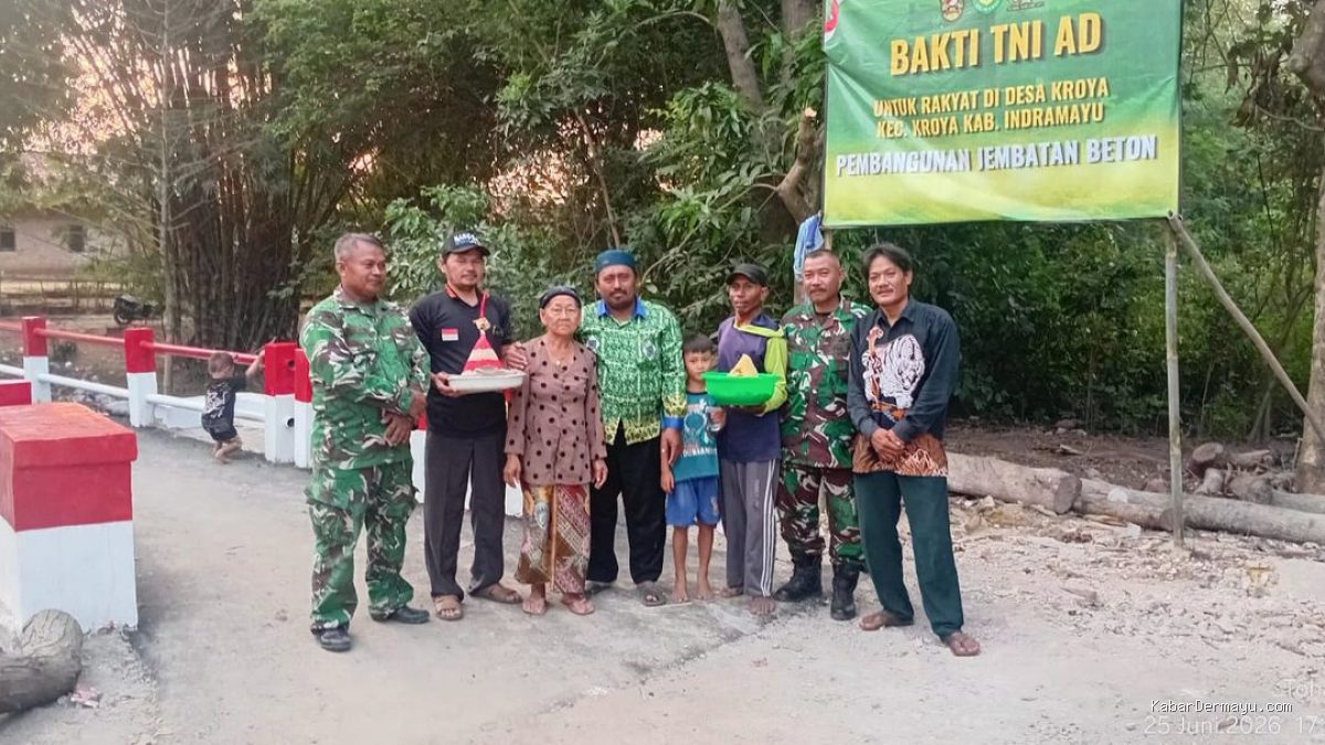 Pembangunan Jembatan Perintis Garuda Rampung: Syukuran Warga Tegal Kroya Indramayu