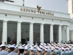 Prabowo Pimpin Upacara Hari Lahir Pancasila di Kemenlu, Dihadiri Tokoh Ternama