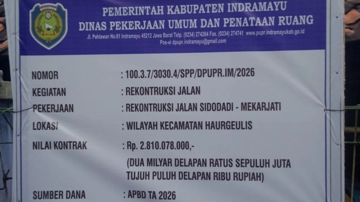Proyek Jalan Rp2,81 Miliar Sidodadi Haurgeulis Disorot, Dugaan Penyimpangan Muncul
