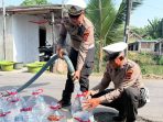 Satlantas Polres Indramayu Salurkan Bantuan Air Bersih di 4 Desa untuk HUT Bhayangkara