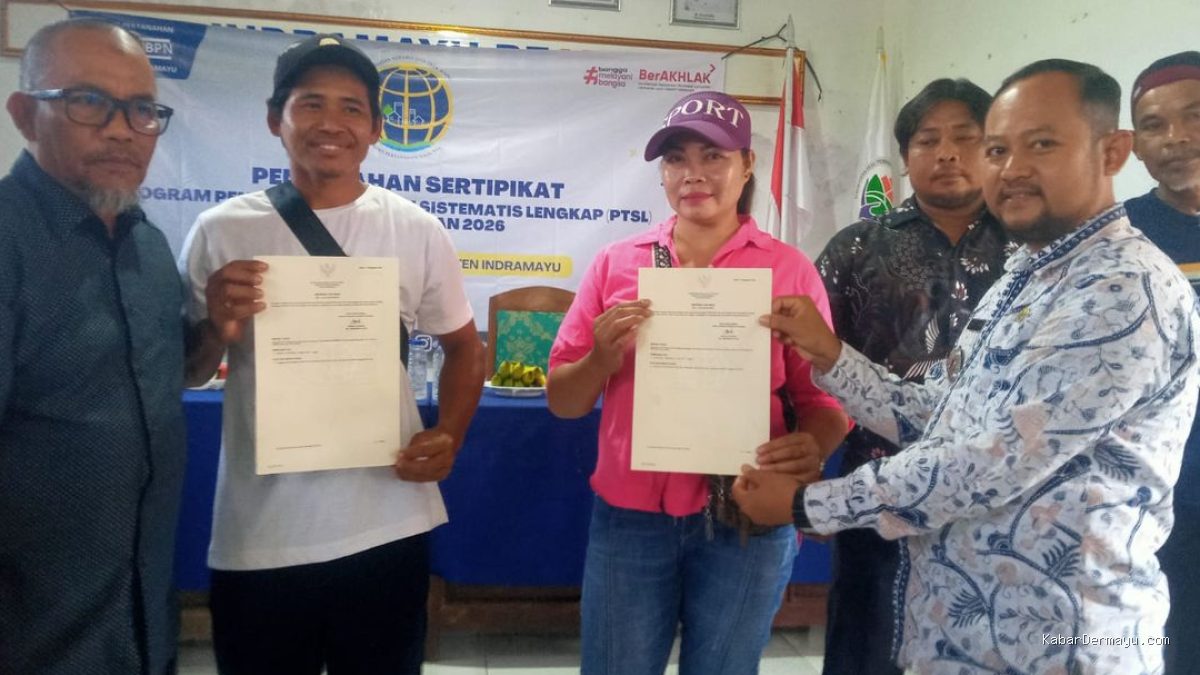 Sertipikat PTSL Dibagikan di Plosokerep, Warga Apresiasi Program Legalisasi Tanah