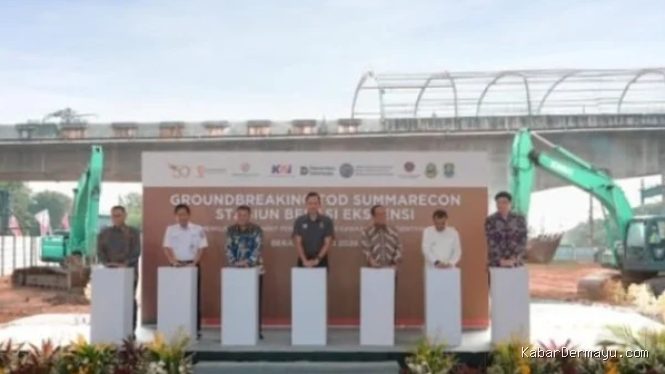 Groundbreaking Transit Oriented Development Summarecon Stasiun Bekasi oleh Menko AHY