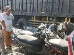 Kecelakaan di Pantura Sukra Indramayu, Belasan Motor Jadi Korban