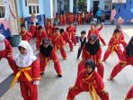 Latihan Fisik Dasar Tapak Suci di SD Muhammadiyah Haurgeulis