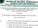 MUI Indramayu Nyatakan Ajaran Islam 4S Menyimpang, Segera Dihentikan