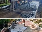 Proyek Rabat Beton Temiyang - SP Pejaten Indramayu Disorot Warga