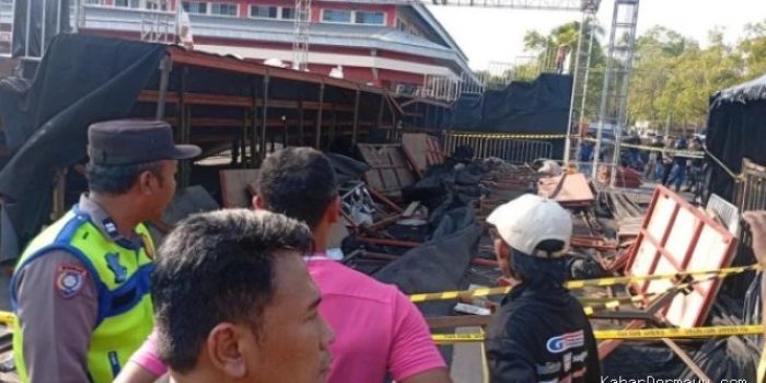 Saksi Sebut Tribun VIP Kejurnas Drift Purwokerto Sudah Bergoyang Sebelum Roboh