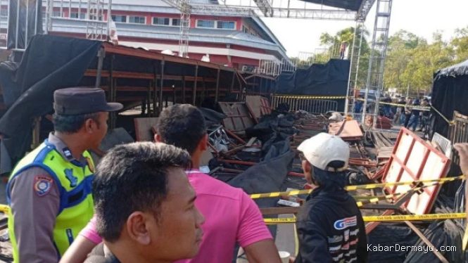 Saksi Sebut Tribun VIP Kejurnas Drift Purwokerto Sudah Bergoyang Sebelum Roboh
