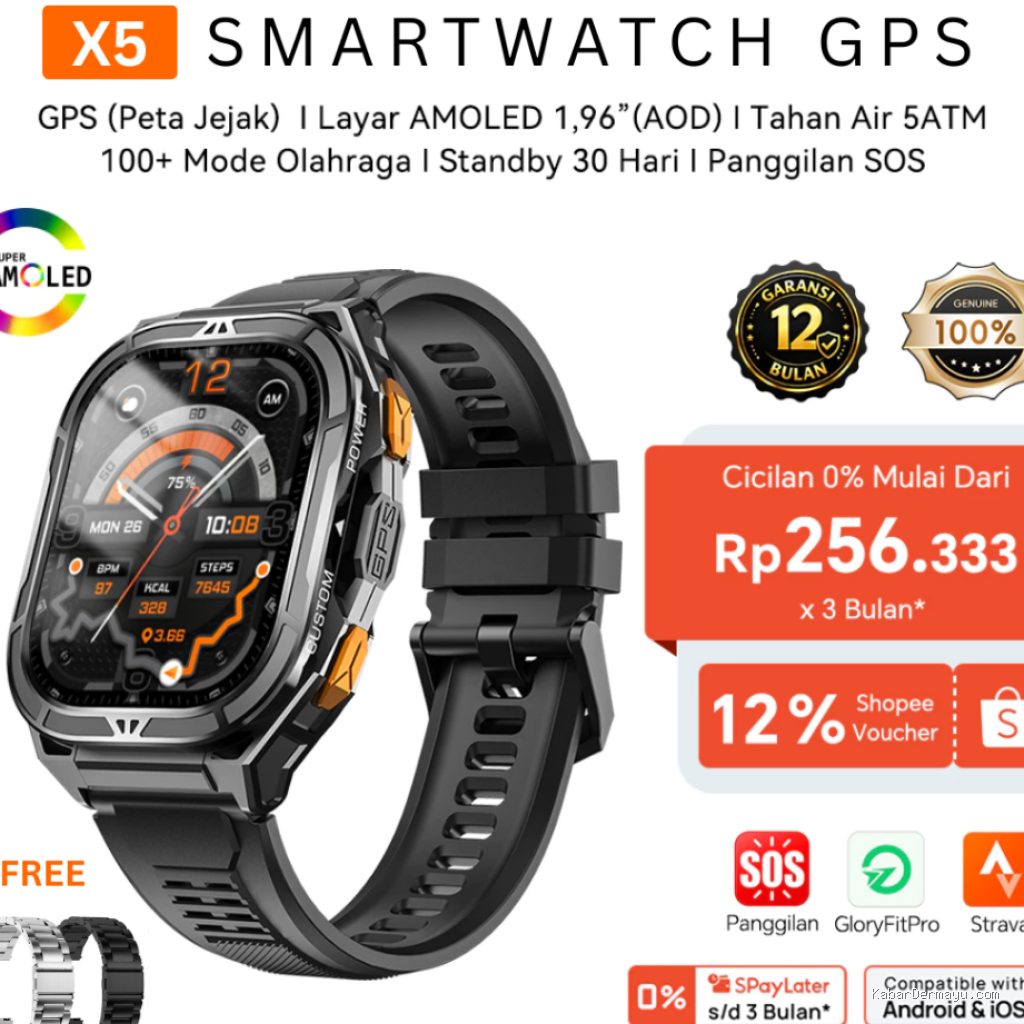 Photo by shopee.co.id - AMOLED vs TFT LCD: Mana Layar Smartwatch yang Lebih Jelas di Bawah Sinar Matahari?