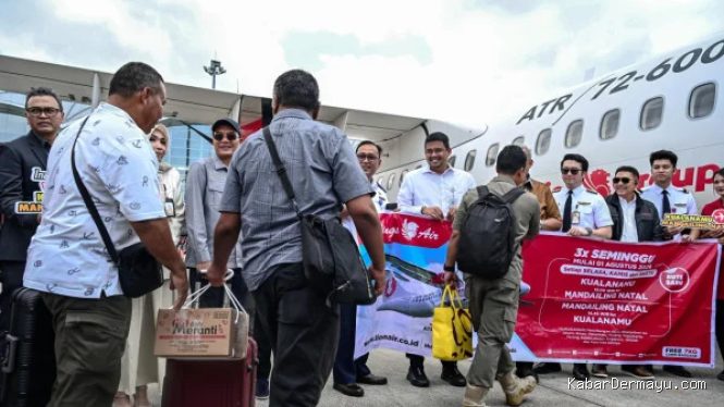 Bobby Nasution Resmikan Rute Baru Wings Air Kualanamu-Mandailing Natal
