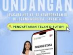 HUT RI ke-81: Pemerintah Resmi Tutup Pendaftaran Undangan Pesta Rakyat
