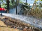 Kebakaran Ilalang di Jalan Raya Ibu Tien Indramayu, Diduga Akibat Bakar Sampah 9 Agustus 2026
