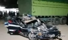 Kecelakaan Maut di Pilangsari Indramayu: Sedan Tabrak Truk Fuso, 2 Korban Dilarikan ke RS