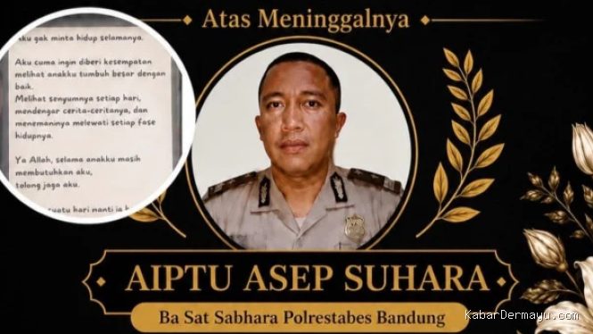 Pesan Terakhir Aiptu Asep Suhara Sebelum Jadi Korban Tabrak Lari Bikin Haru