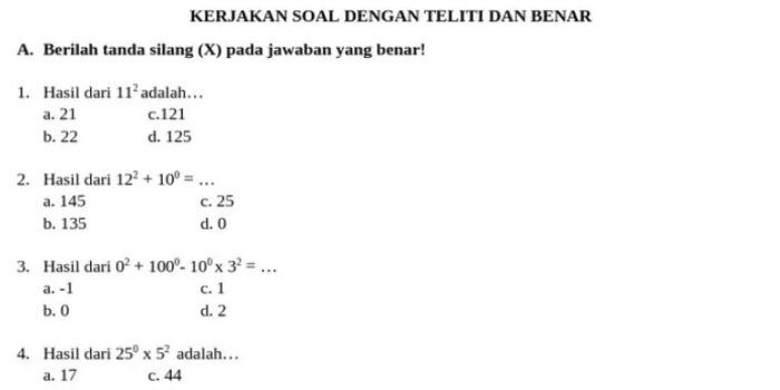 Photo by id.scribd.com - Bocoran Soal Tes Matematika Dasar Operator Manufaktur yang Sering Keluar