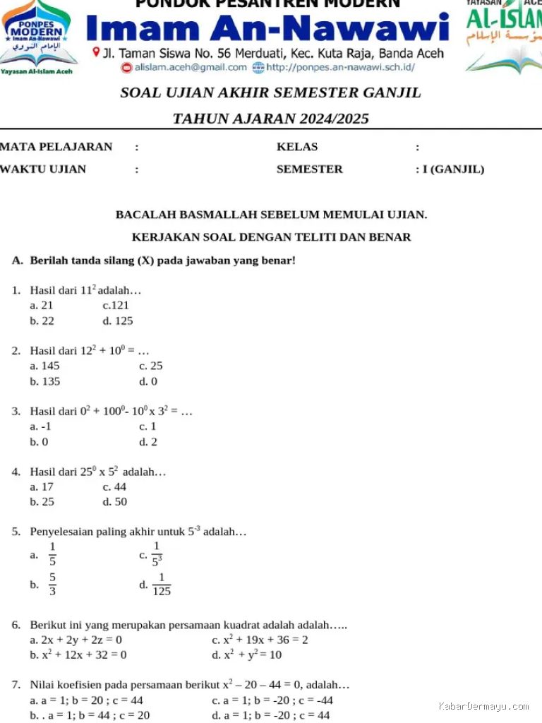 Photo by id.scribd.com - Bocoran Soal Tes Matematika Dasar Operator Manufaktur yang Sering Keluar